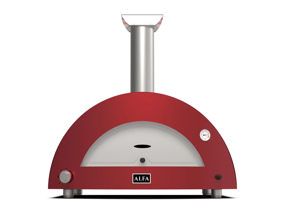 Four à pizza Alfa Forni Moderno 3 Pizze, vu de face, rendu du fabricant