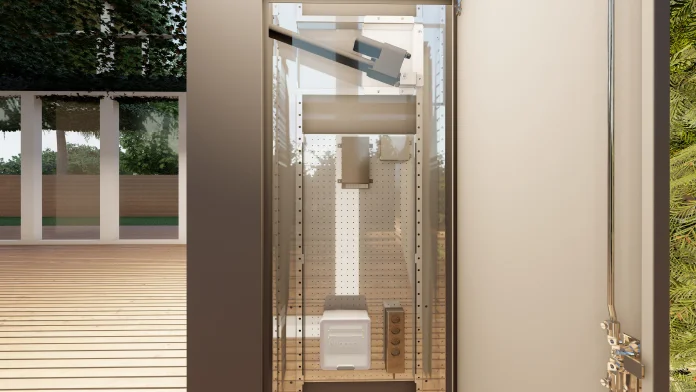 Tableau électrique avec disjoncteurs